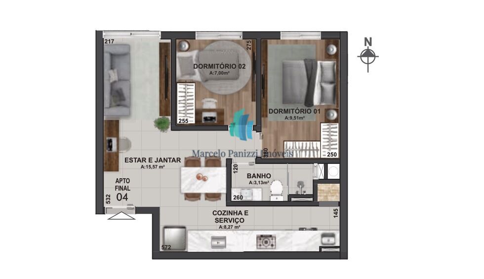 Apartamento, 2 quartos, 50 m² - Foto 19
