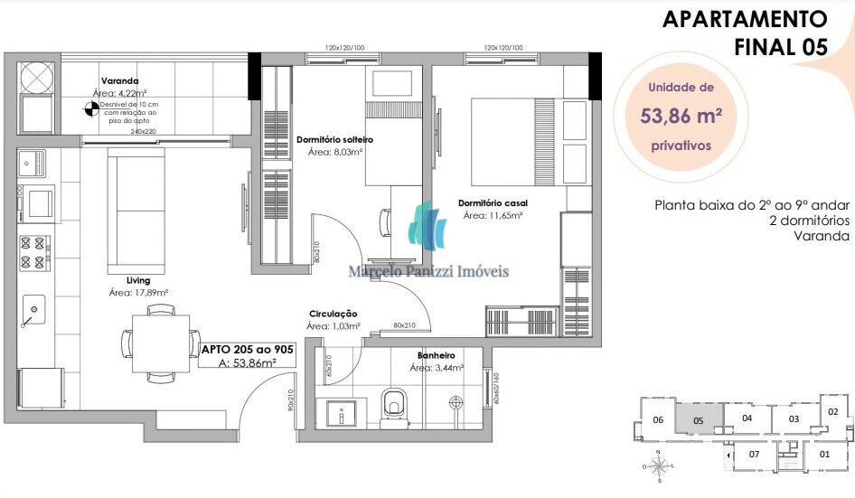 Apartamento à venda com 2 quartos, 54m² - Foto 16