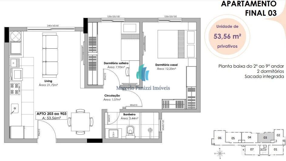 Apartamento à venda com 2 quartos, 54m² - Foto 14