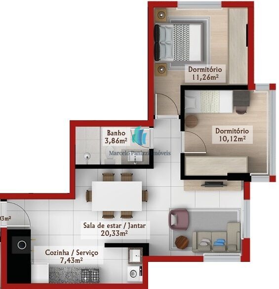 Apartamento à venda com 2 quartos, 70m² - Foto 14