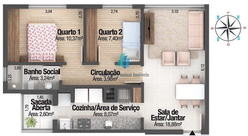 Apartamento à venda com 2 quartos, 66m² - Foto 14