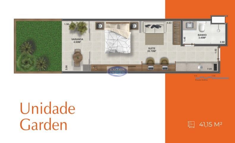 Flat/Apart Hotel, 1 quarto, 26 m² - Foto 9