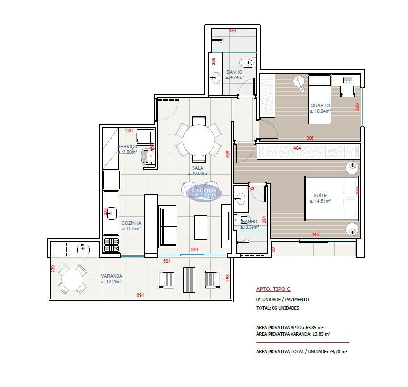 Apartamento à venda com 2 quartos, 77m² - Foto 24