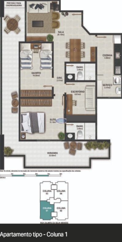 Apartamento à venda com 2 quartos, 102m² - Foto 25