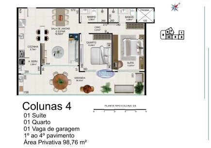 Apartamento à venda com 2 quartos, 98m² - Foto 13