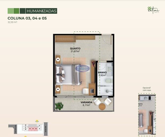 Apartamento à venda com 1 quarto, 32m² - Foto 15