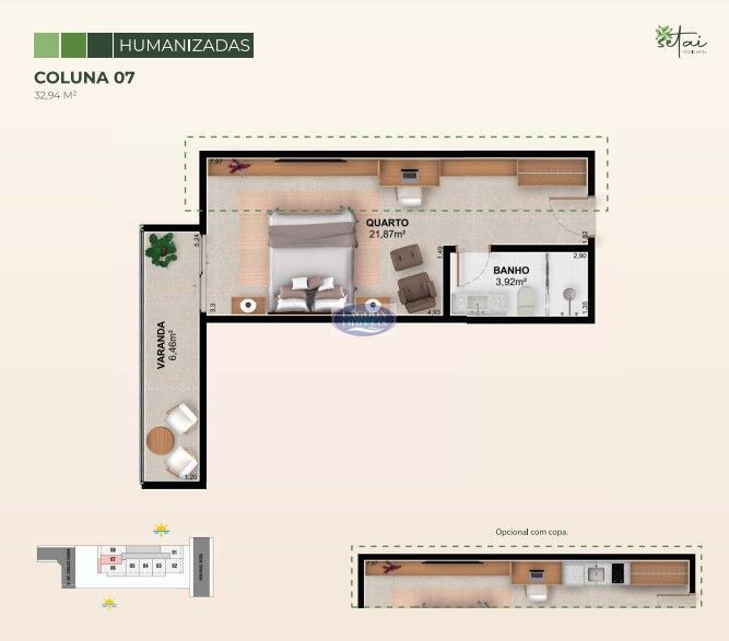 Apartamento à venda com 1 quarto, 32m² - Foto 17