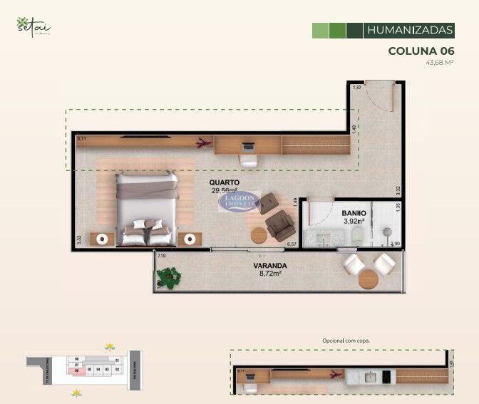 Apartamento à venda com 1 quarto, 32m² - Foto 16