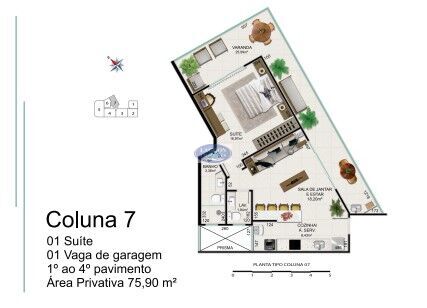 Apartamento à venda com 1 quarto, 55m² - Foto 16