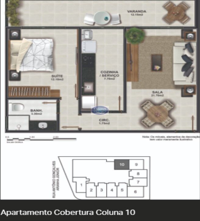 Apartamento à venda com 1 quarto, 55m² - Foto 34