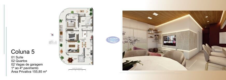 Apartamento à venda com 3 quartos, 155m² - Foto 2