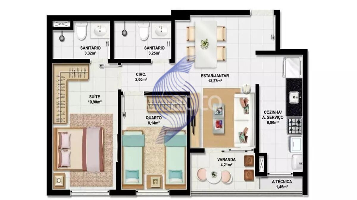 Apartamento, 2 quartos, 53 m² - Foto 30