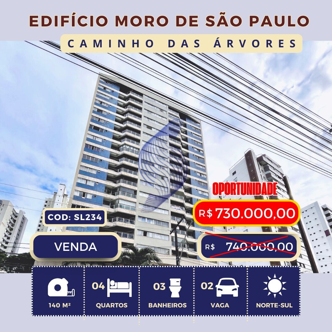 Apartamento à venda com 4 quartos, 140m² - Foto 1