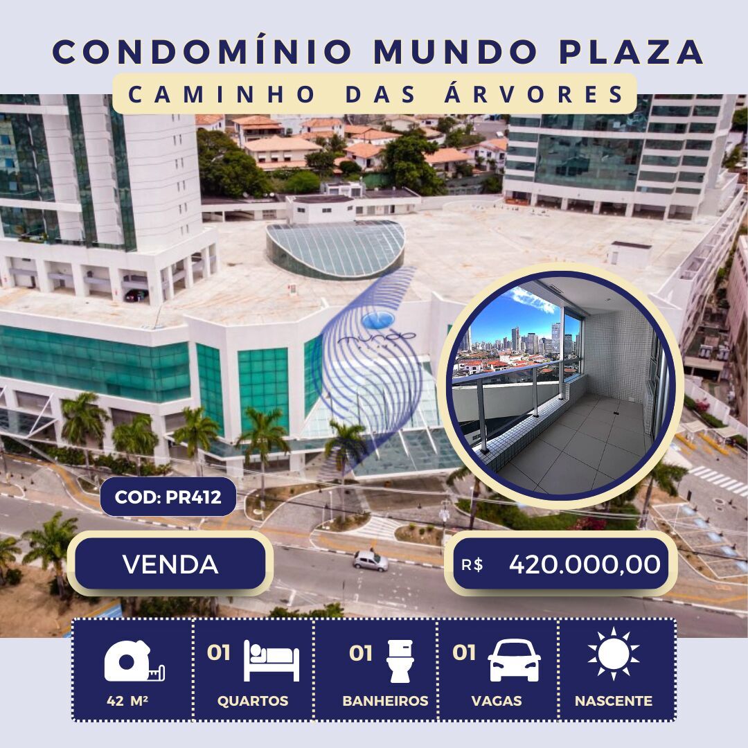 Apartamento à venda com 1 quarto, 42m² - Foto 1