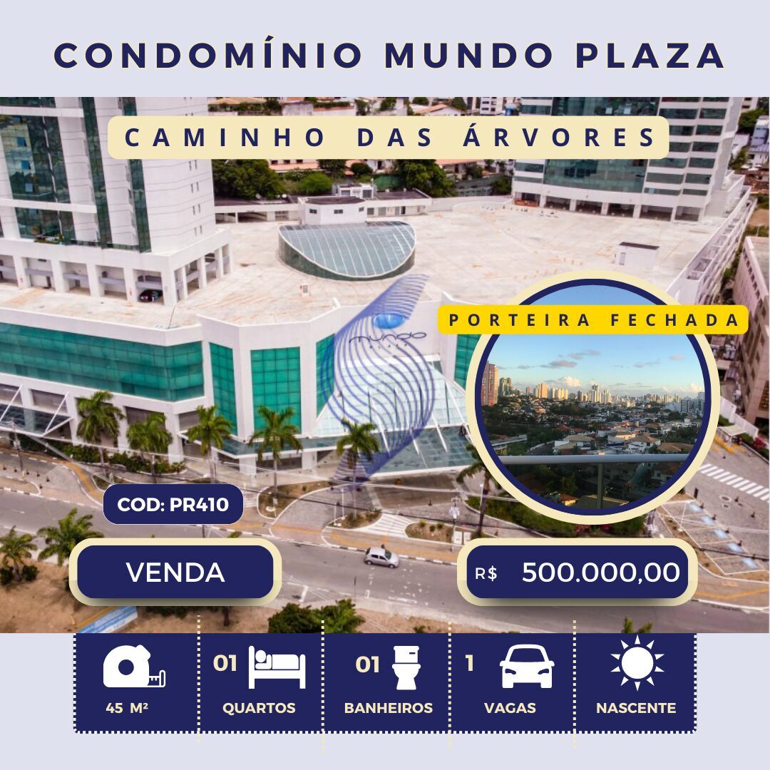 Apartamento à venda com 1 quarto, 45m² - Foto 1