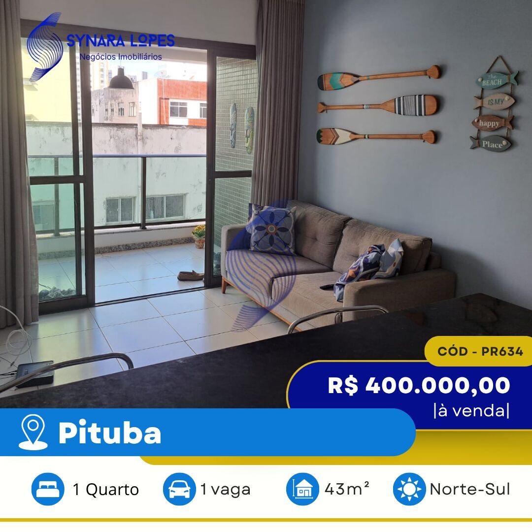 Apartamento à venda com 1 quarto, 43m² - Foto 1