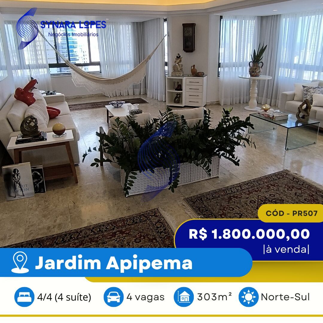 Apartamento à venda com 4 quartos, 303m² - Foto 1