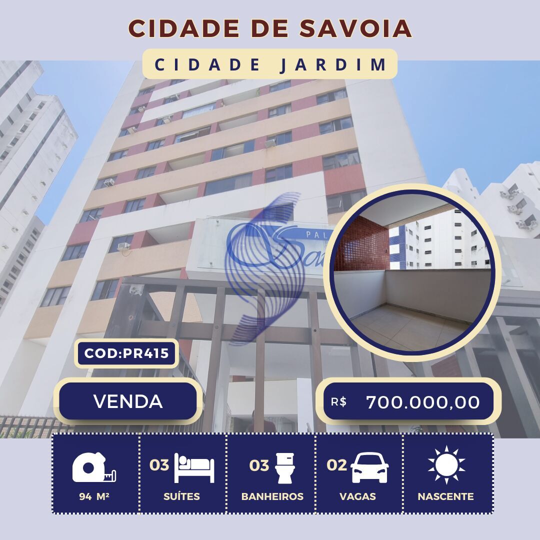 Apartamento à venda com 3 quartos, 94m² - Foto 1