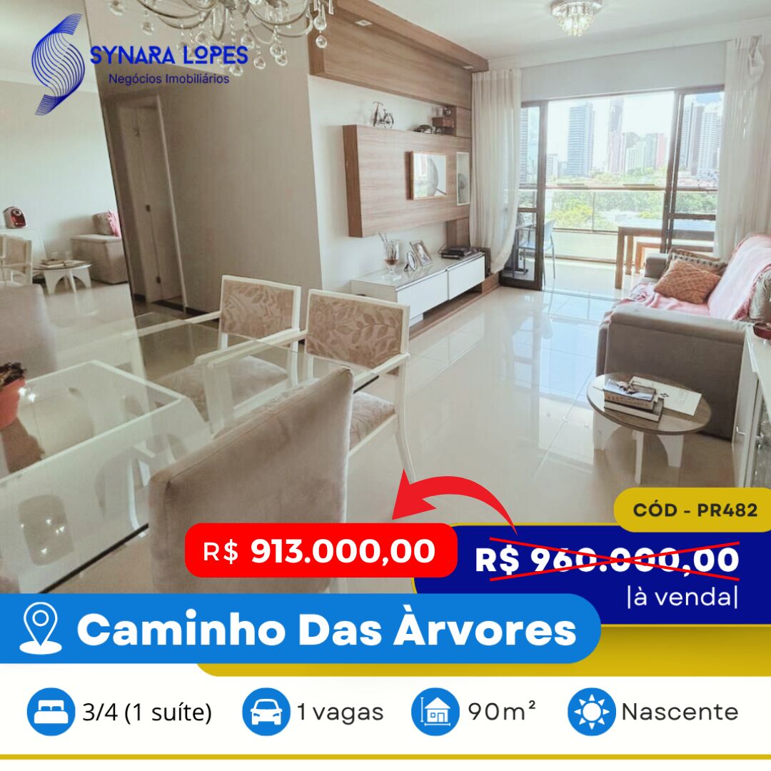 Apartamento à venda com 3 quartos, 90m² - Foto 1
