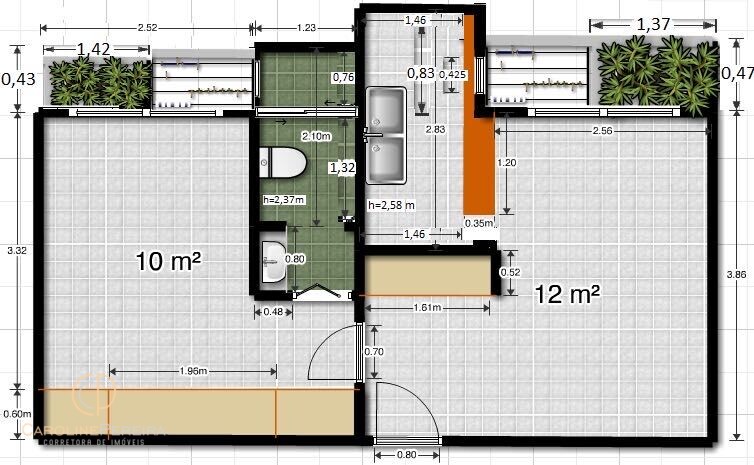 Apartamento à venda com 1 quarto, 41m² - Foto 14