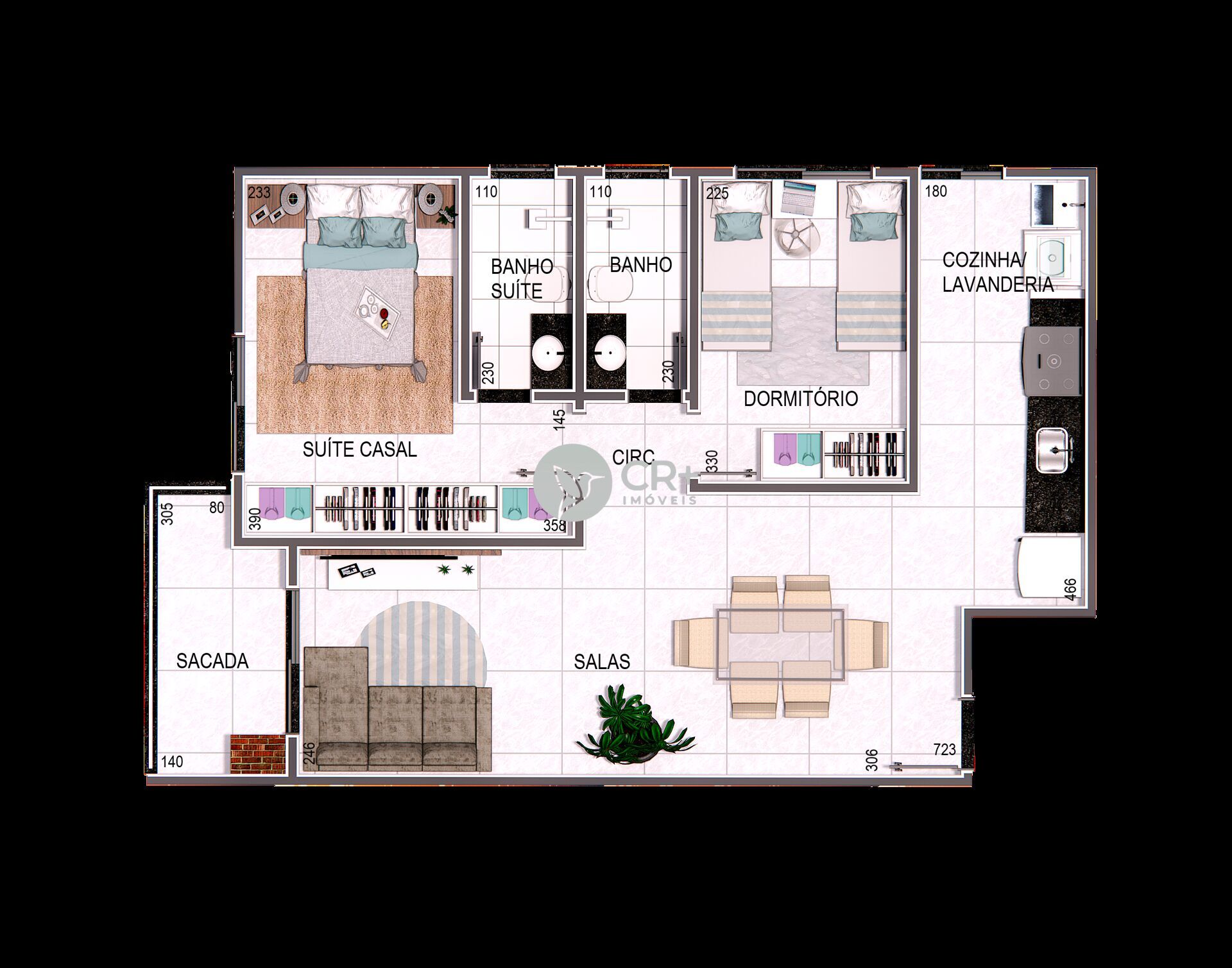 Apartamento à venda com 2 quartos, 58m² - Foto 8