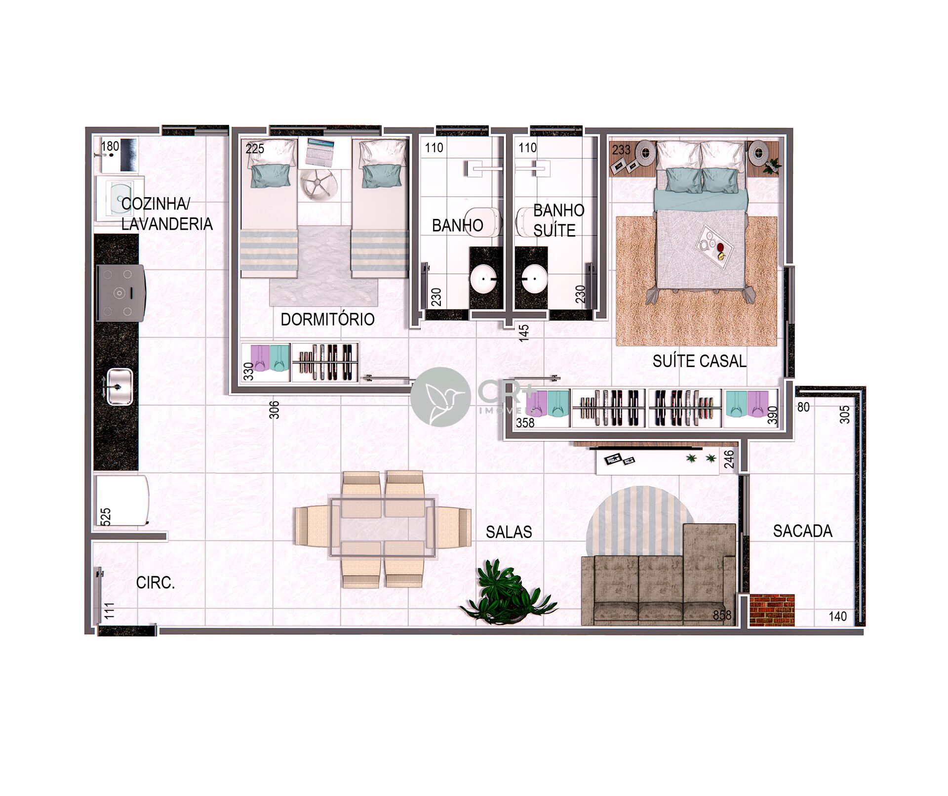 Apartamento à venda com 2 quartos, 58m² - Foto 9