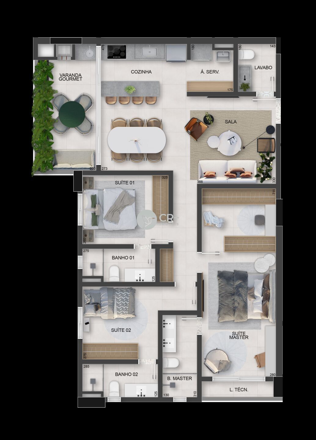 Apartamento à venda com 2 quartos, 80m² - Foto 49