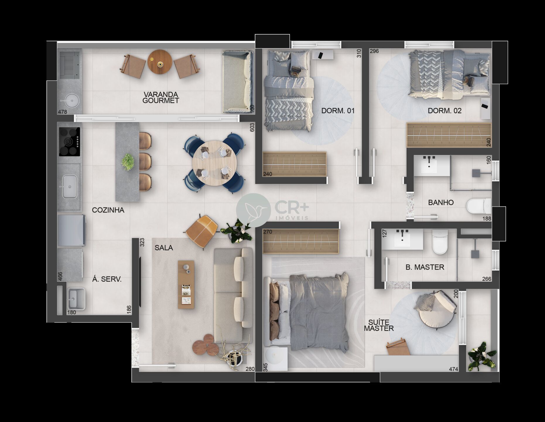 Apartamento à venda com 2 quartos, 80m² - Foto 47