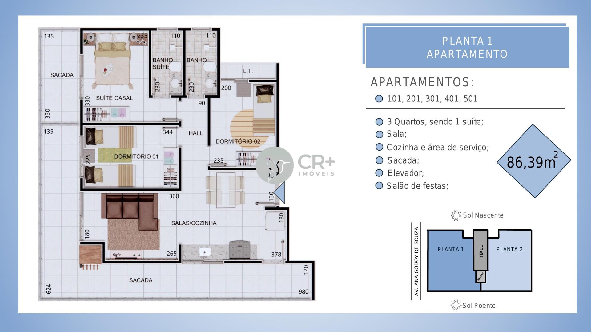 Apartamento à venda com 3 quartos, 82m² - Foto 13