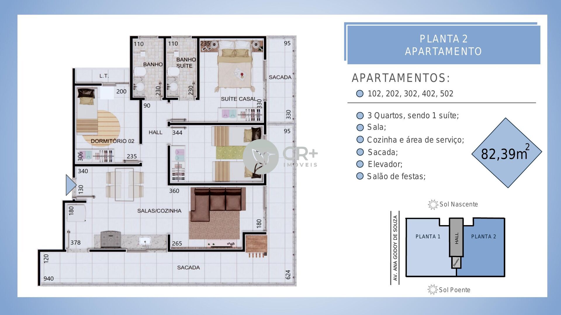 Apartamento à venda com 3 quartos, 82m² - Foto 12