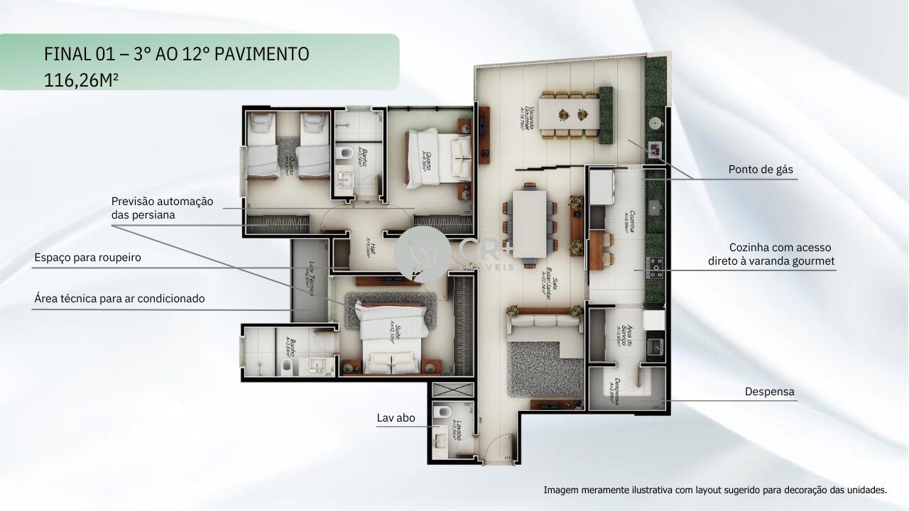 Apartamento à venda com 3 quartos, 110m² - Foto 32