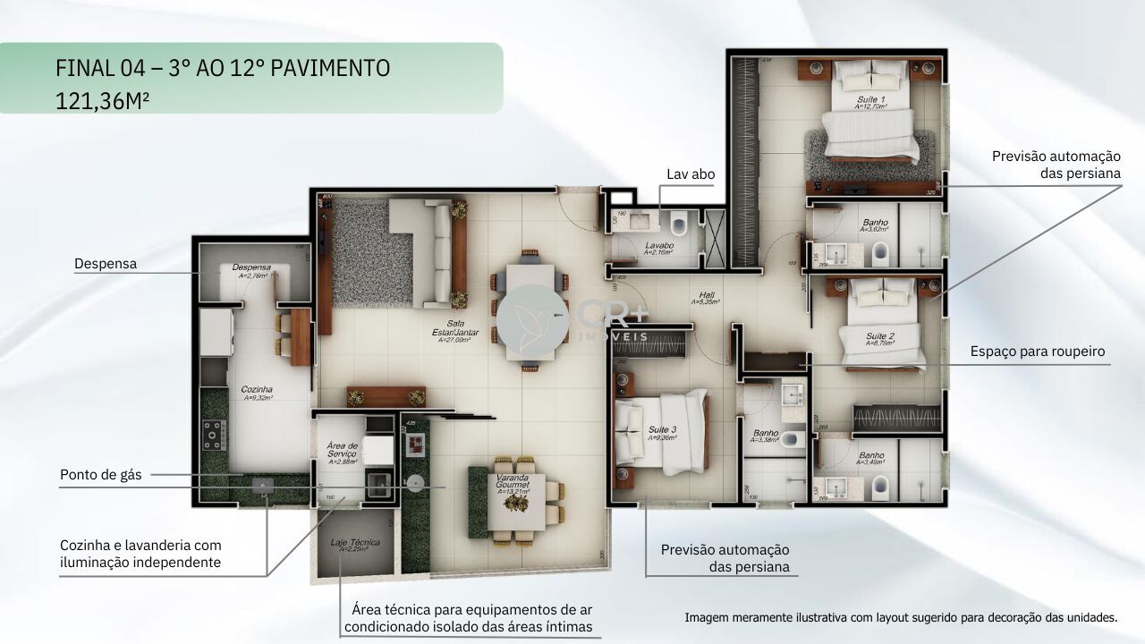 Apartamento à venda com 3 quartos, 110m² - Foto 35