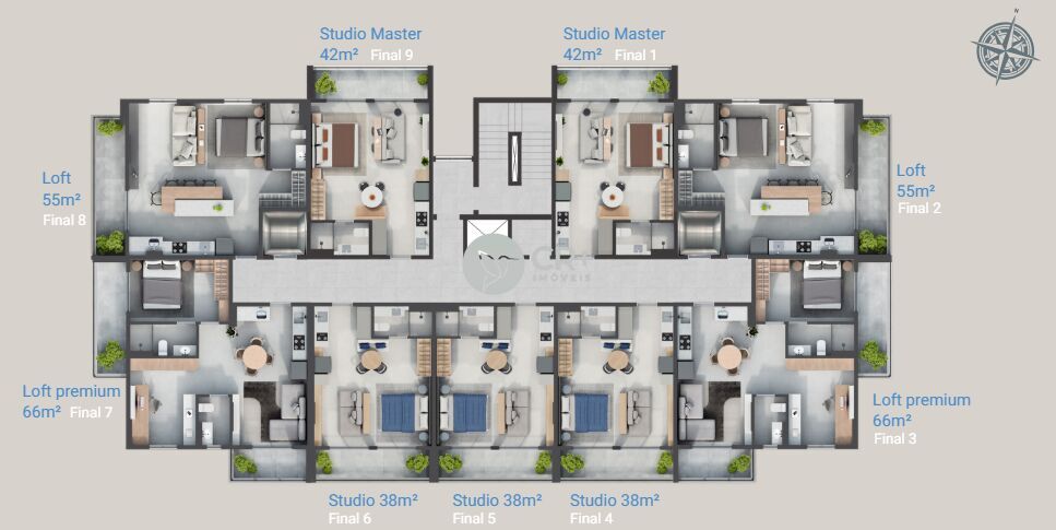 Apartamento à venda com 1 quarto, 66m² - Foto 25