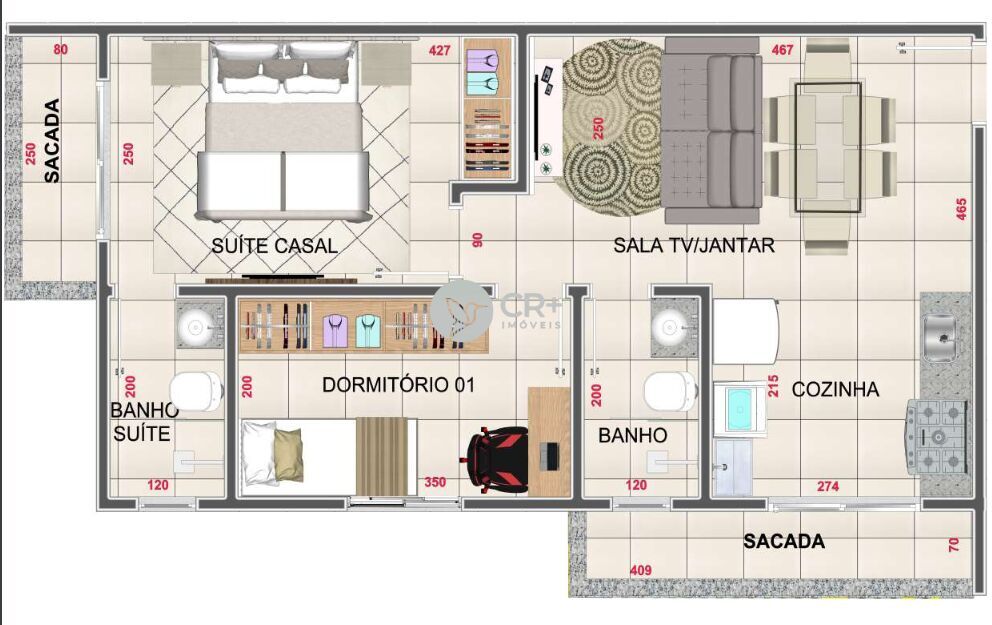 Apartamento à venda com 2 quartos, 55m² - Foto 12