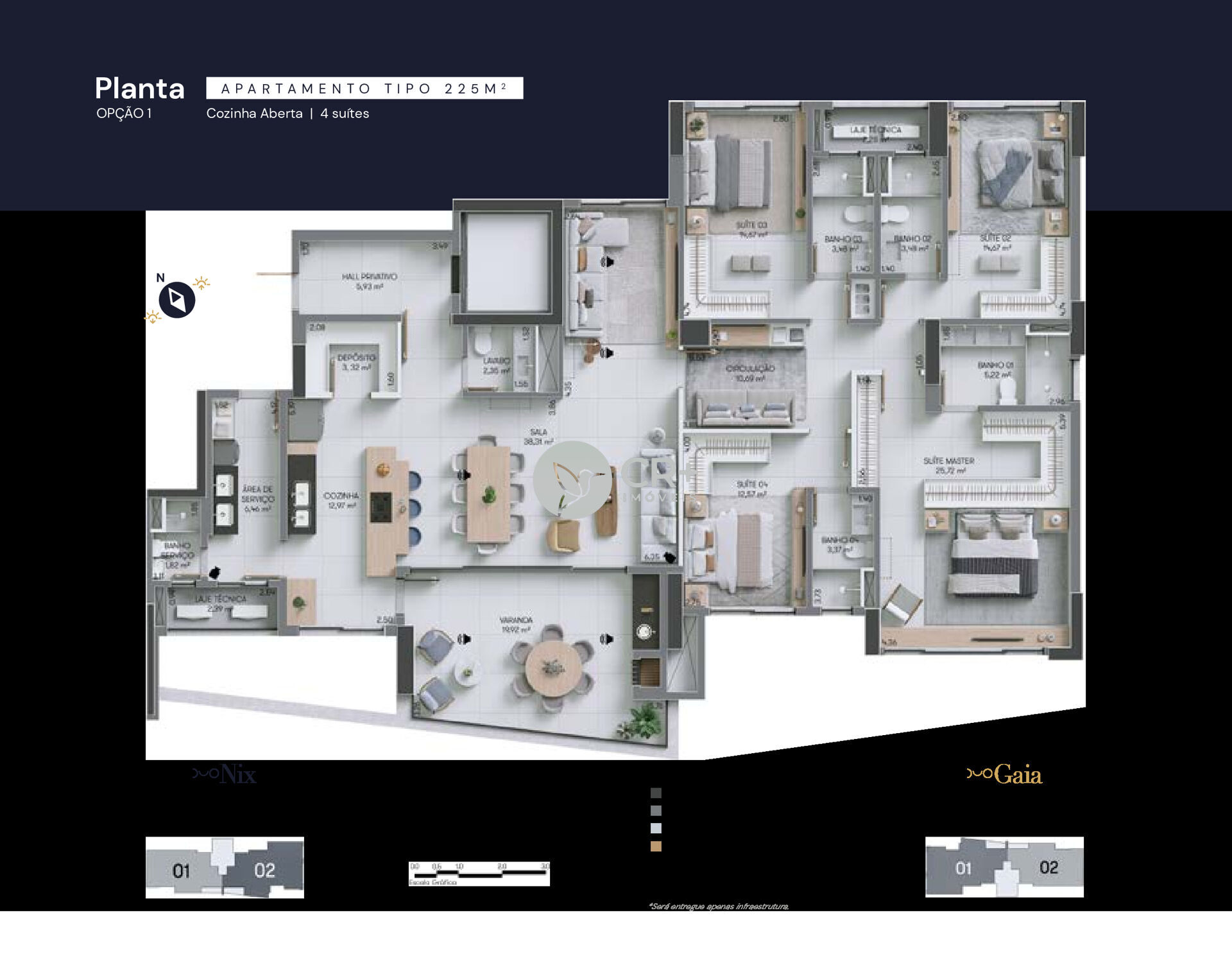 Apartamento à venda com 4 quartos, 225m² - Foto 12