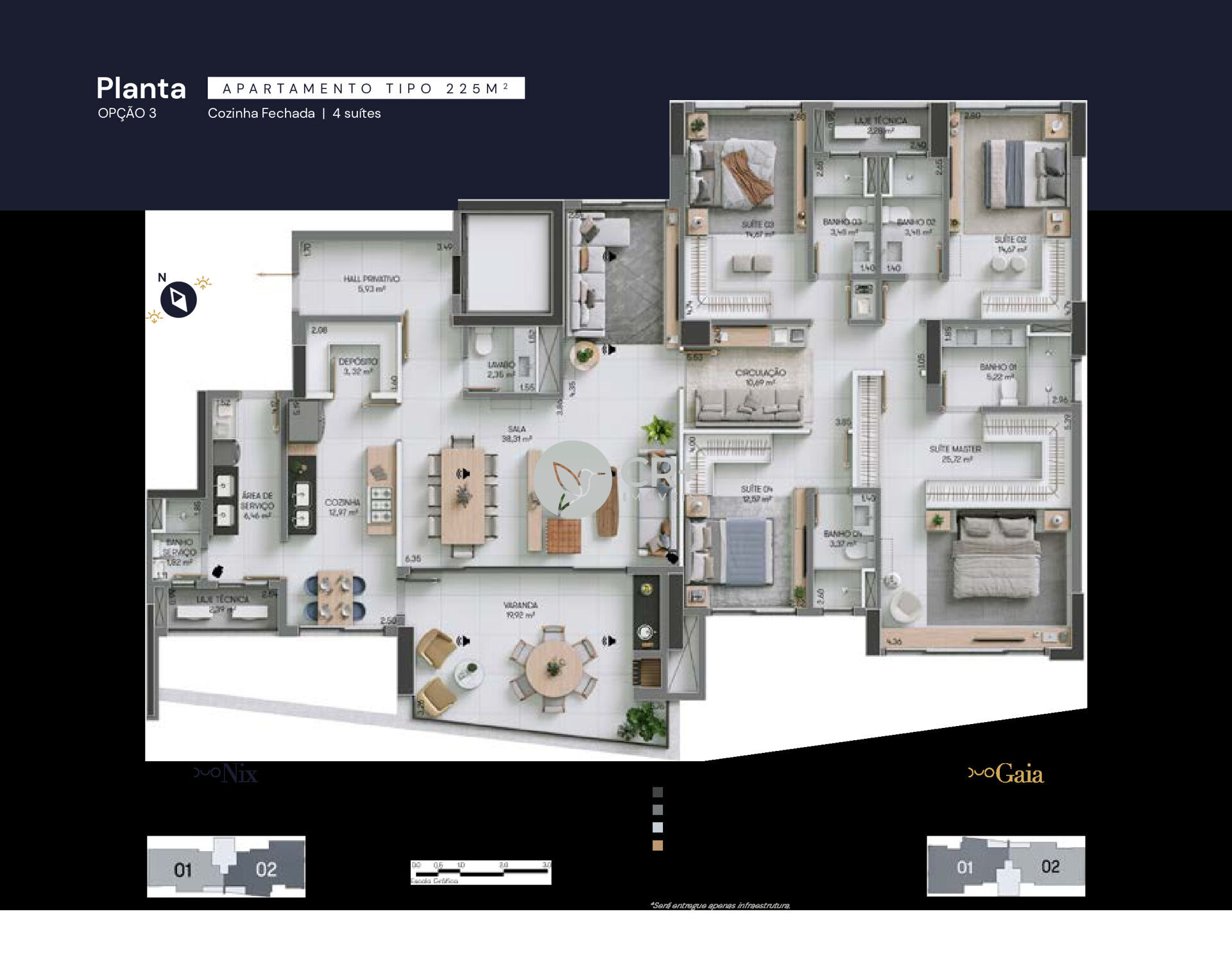 Apartamento à venda com 4 quartos, 225m² - Foto 13