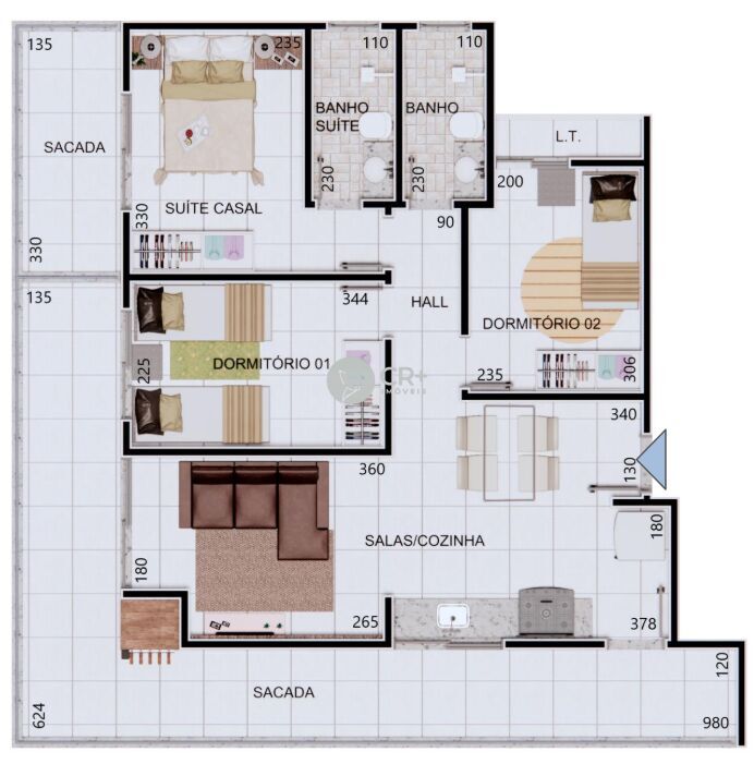 Apartamento à venda com 3 quartos, 86m² - Foto 8