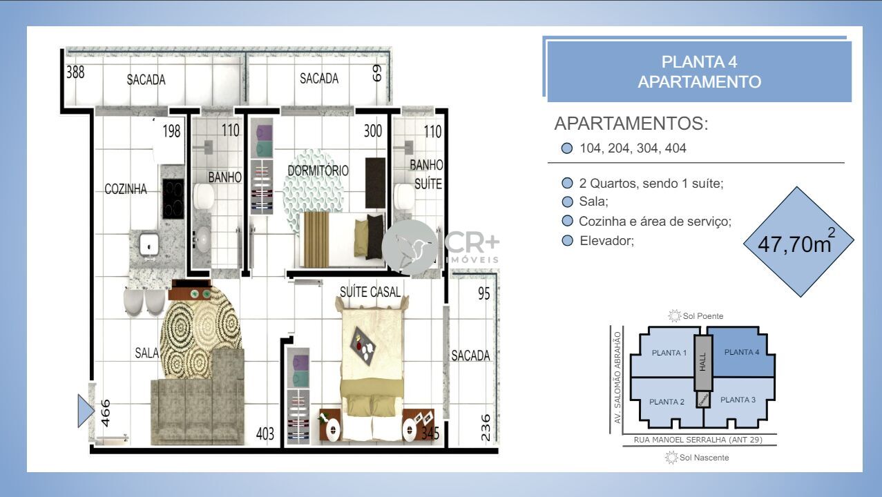 Apartamento à venda com 2 quartos, 47m² - Foto 6