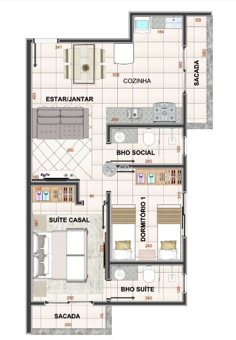 Apartamento à venda com 2 quartos, 51m² - Foto 18