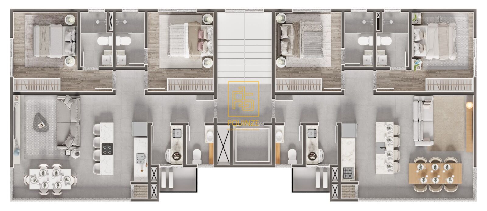 Apartamentos a 400 metros do mar no Residencial Praia Alegre — foto 5