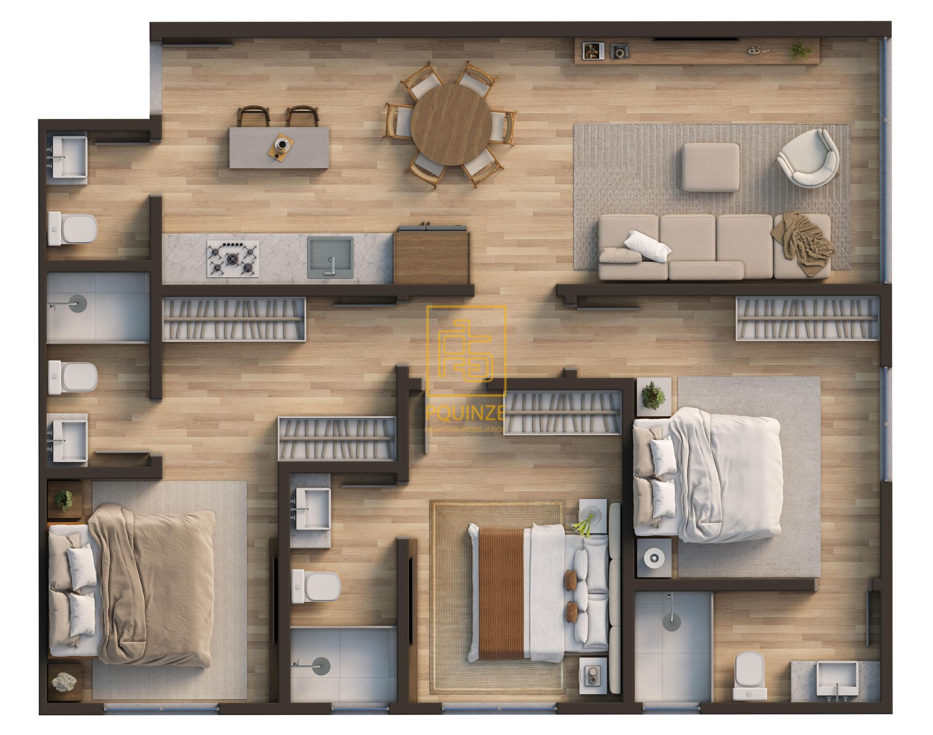 Apartamentos modernos integrados a lazer e comércio em Pomerode — foto 5