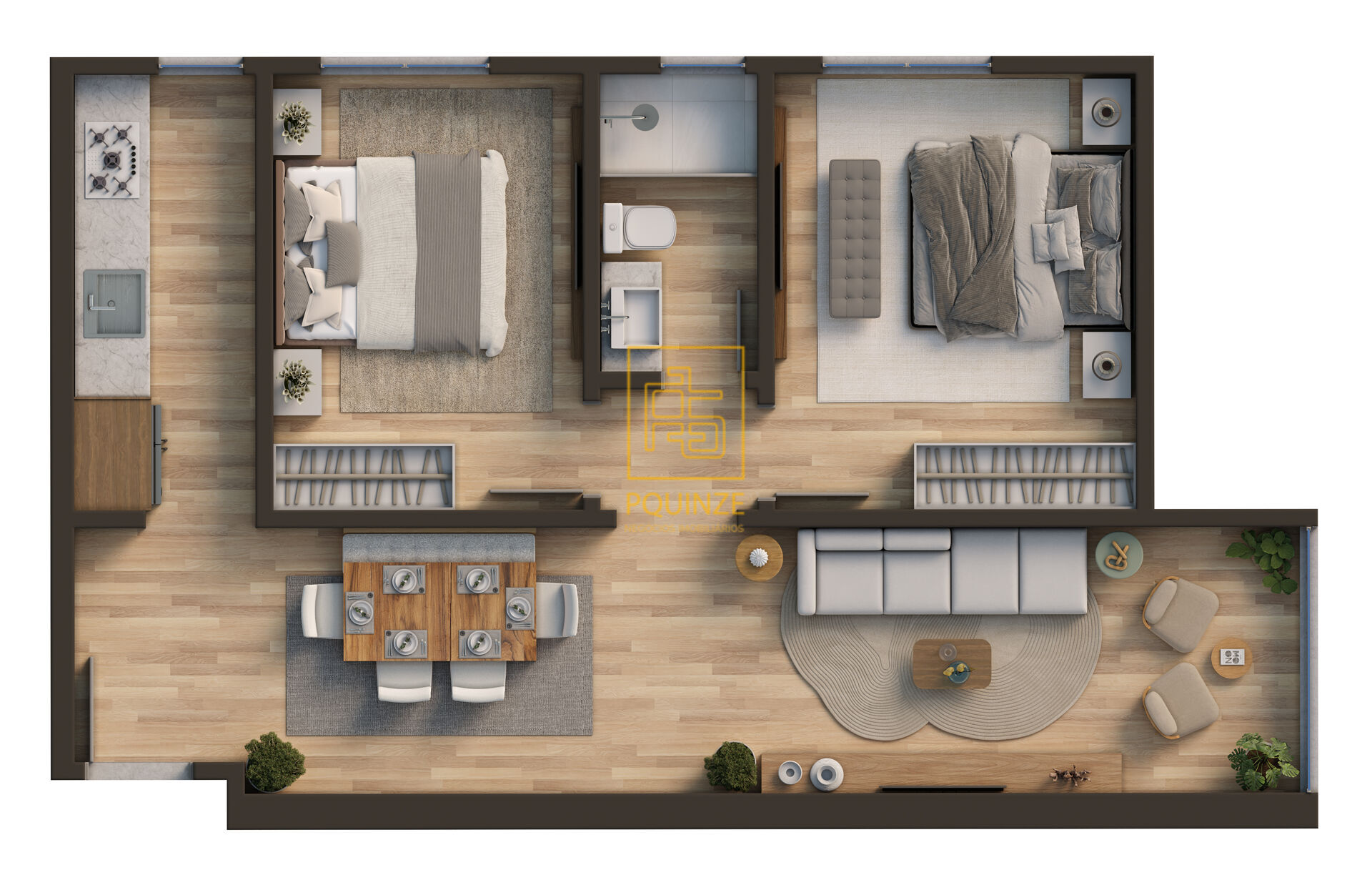 Apartamentos modernos integrados a lazer e comércio em Pomerode — foto 4