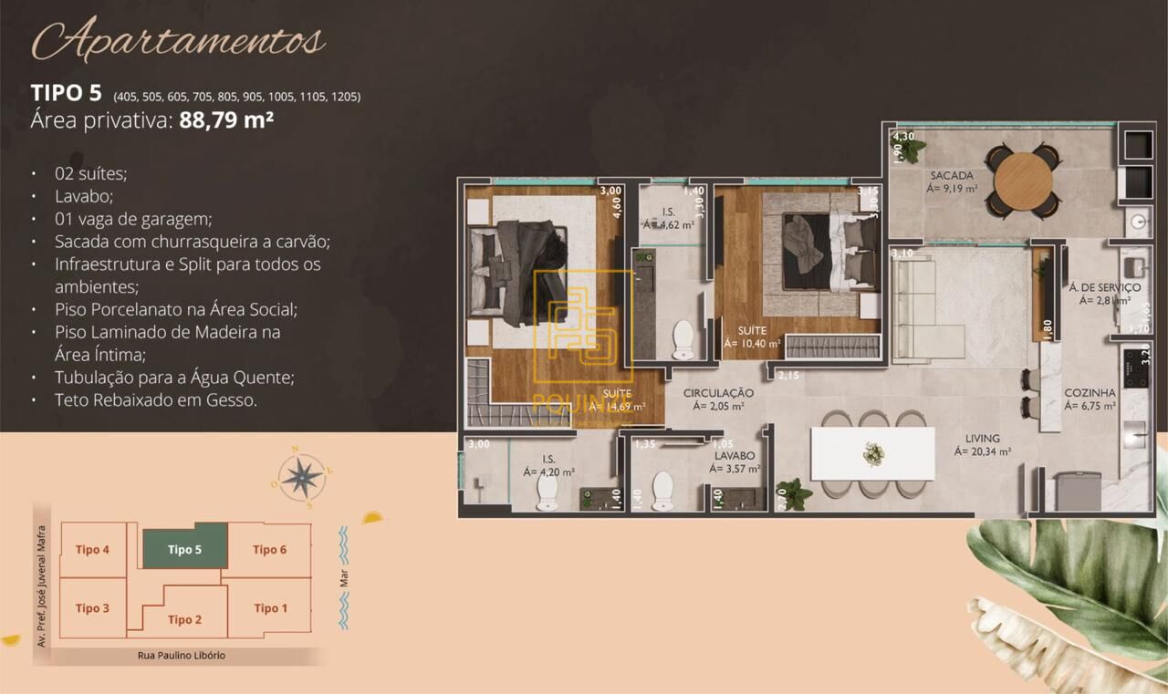 Apartamento no Residencial Ilha de Tenerife - Gravatá, Navegantes — foto 4