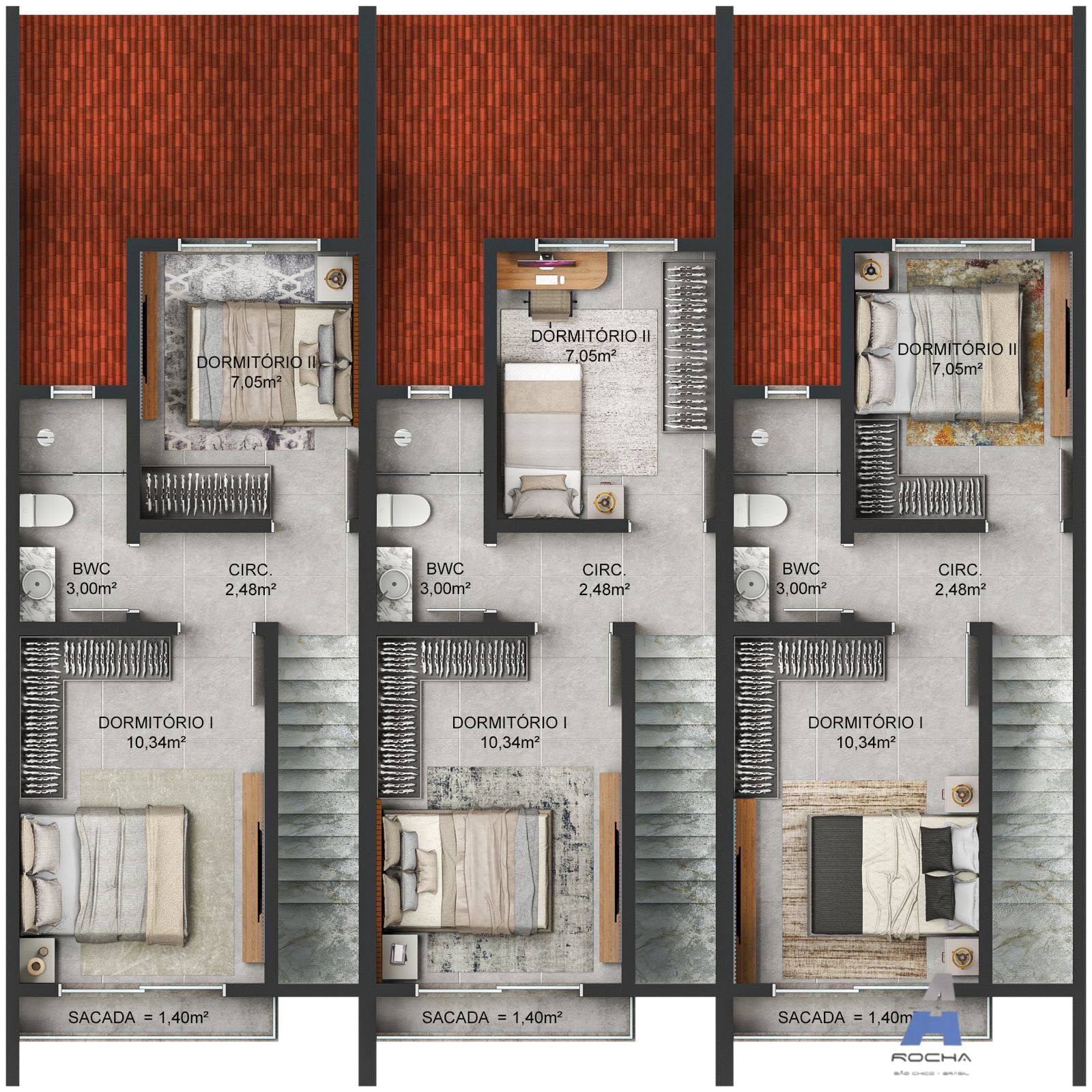 Sobrado, 2 quartos, 74 m² - Foto 7