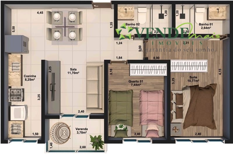 Apartamento à venda com 3 quartos, 75m² - Foto 28