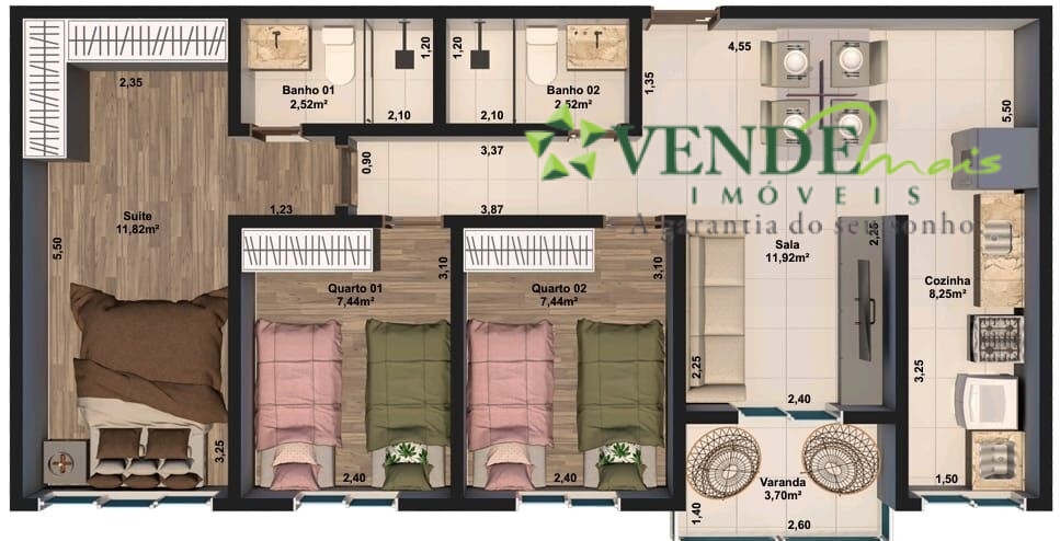 Apartamento à venda com 3 quartos, 75m² - Foto 20