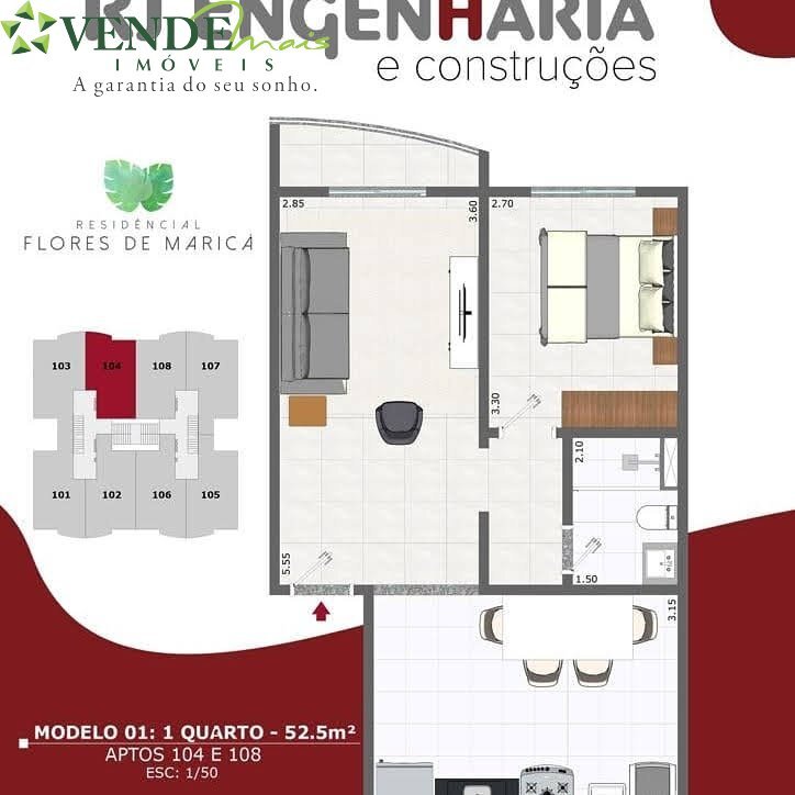 Apartamento à venda com 2 quartos, 52m² - Foto 17