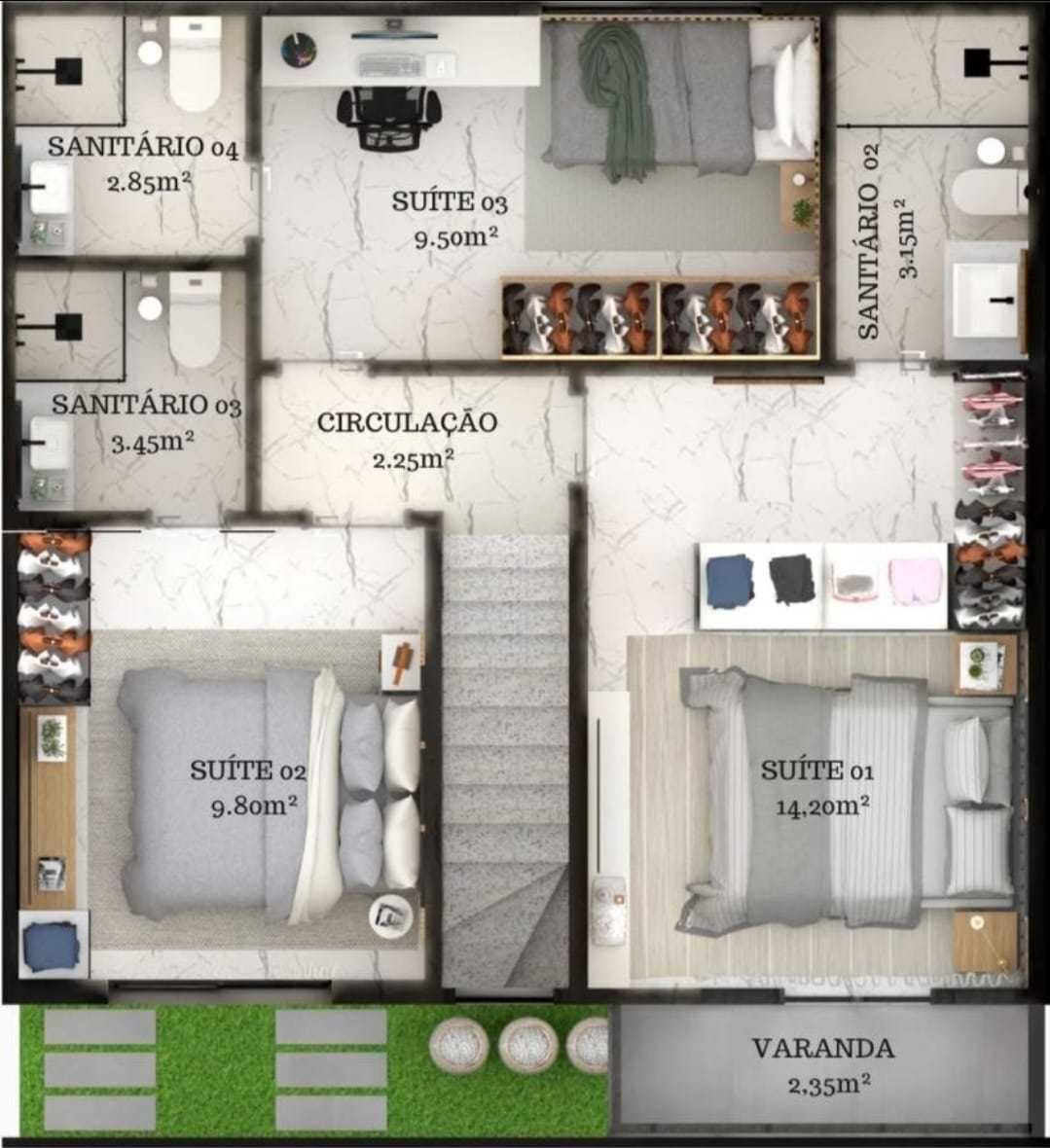 Casa, 3 quartos, 168 m² - Foto 9