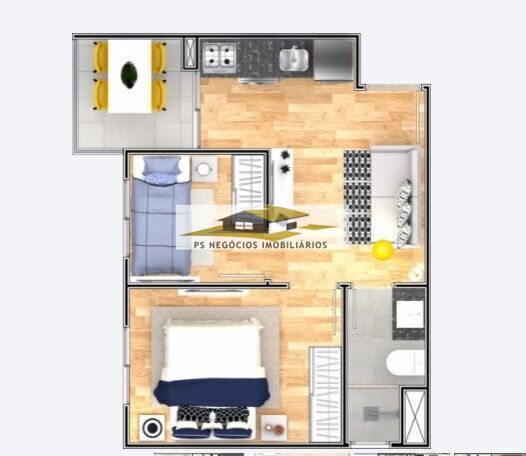 Apartamento à venda com 2 quartos, 32m² - Foto 14