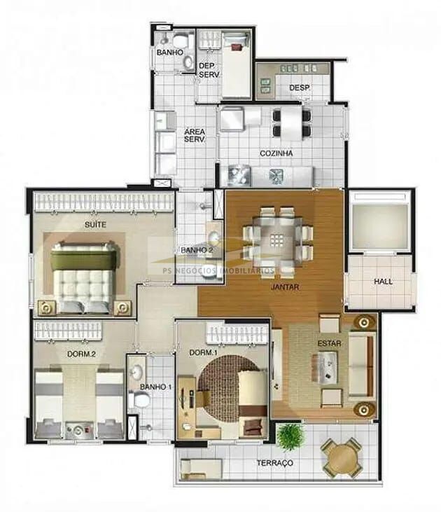 Apartamento à venda com 2 quartos, 102m² - Foto 17